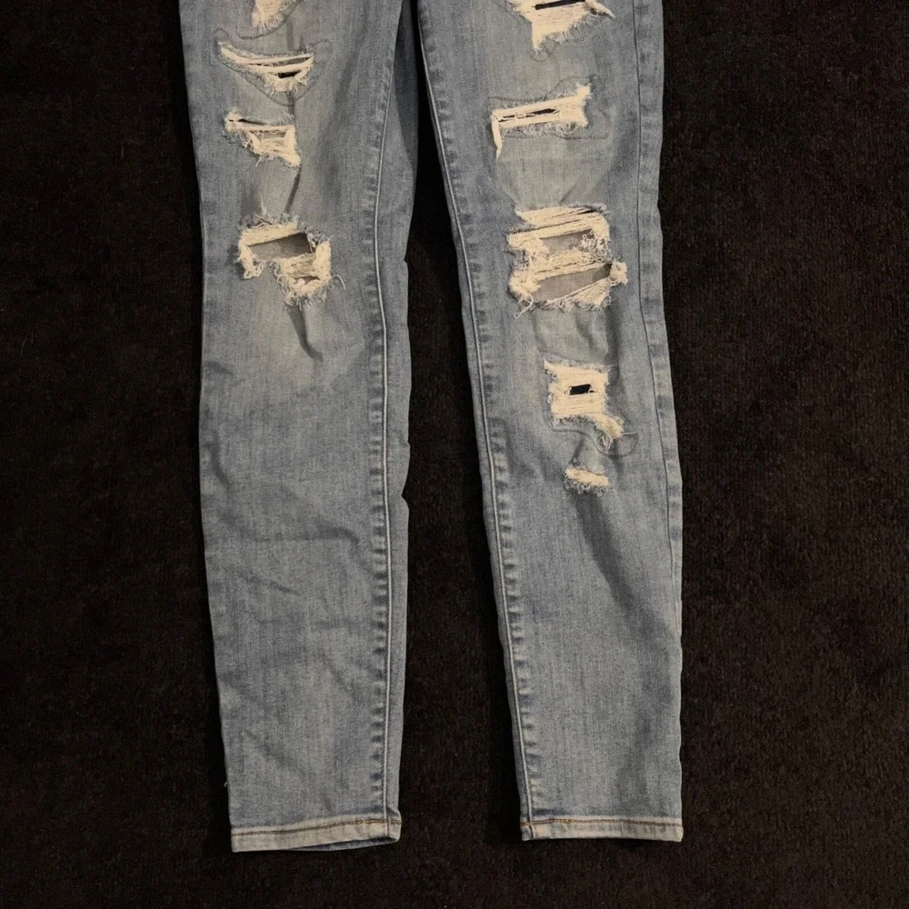 PacSun High Rise Jegging Womens Size 26 Distressed Ripped Light Wash Blue‎ Denim